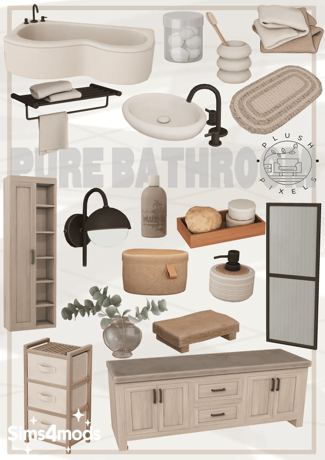 Сет для ванной комнаты Pure bathroom